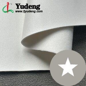 Bahan Gulungan Kulit Sintetis Putih PU untuk Dinding Interior