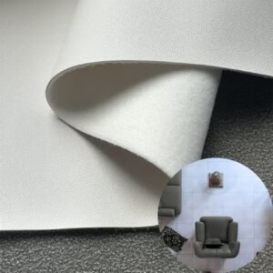 White Synthetic Leather PU Leather Roll Material for Upholstery Furniture or Decoration (Sofas, Beds, Cabinets, Interior Wall etc.)
