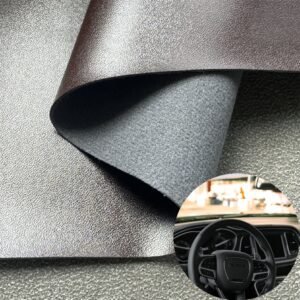 Brown Vegan Leather PU Leather Roll Material for Car Seats Automobile Interior