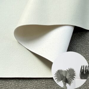 White Rexine Leather PU Leather Roll Material for Bags and Suitcases (Handbags, Backpacks, Luggage Cases etc.)