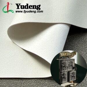 White Leatherette PU Leather Roll Material for Package Box Surface Cover (Jewelry Box, Cosmetic Box, Electronics Box etc.)