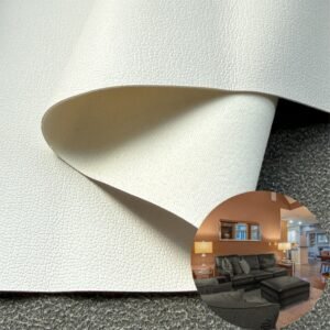 White Rexine Leather PU Leather Roll Material for Upholstery Furniture or Decoration (Sofas, Beds, Cabinets, Interior Wall etc.)