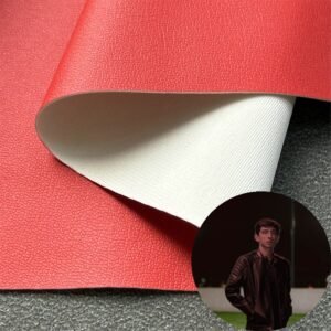 Red Rexine Leather PU Leather Roll Material for Shoes and Clothes (Sandal, Label, Upper, Jacket etc.)