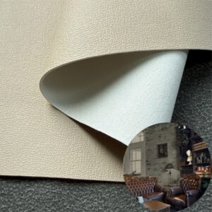 White Rexine Leather PU Leather Roll Material for Upholstery Furniture or Decoration (Sofas, Beds, Cabinets, Interior Wall etc.)