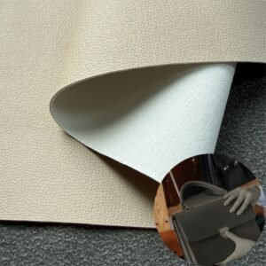 White Leather Fabric PU Leather Roll Material for Bags and Suitcases (Handbags, Backpacks, Luggage Cases etc.)