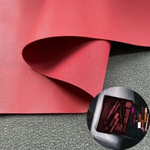 Red PU Rexine Roll PU Leather Roll Material for Package Box Surface Cover (Jewelry Box, Cosmetic Box, Electronics Box etc.)