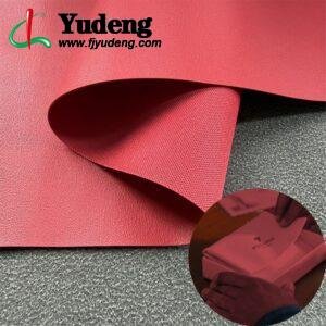 Red China Polyurethane Leather PU Leather Roll Material for Package Box Surface Cover (Jewelry Box, Cosmetic Box, Electronics Box etc.)