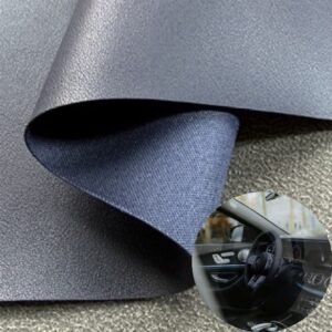 Black PU Rexine Roll PU Leather Roll Material for Car Seats Automobile Interior