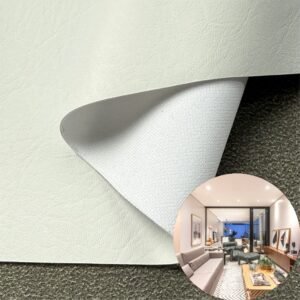 White Imitation Leather PU Leather Roll Material for Upholstery Furniture or Decoration (Sofas, Beds, Cabinets, Interior Wall etc.)