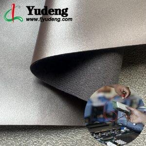 Coffee Color Man Made Leather PU Leather Roll Material for Electronic Products (Camera, Radio, Game Machine, Remote Control etc.)