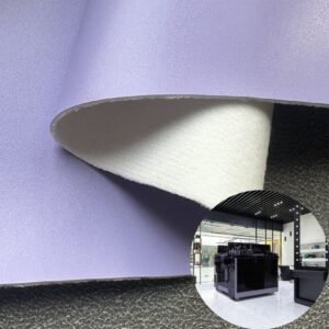 Purple Imitation Leather PU Leather Roll Material for Massage Equipments Hair Styling Beauty Equipments