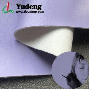 Purple PU Coated Fabric PU Leather Roll Material for Massage Equipments Hair Styling Beauty Equipments