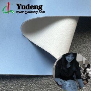 Blue Man Made Leather PU Leather Roll Material for Massage Equipments Hair Styling Beauty Equipments