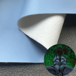 Blue Faux Leather PU Leather Roll Material for Shoes and Clothes (Label, Upper, Jacket etc.)