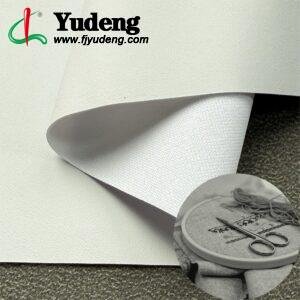 White Faux Leather PU Leather Roll Material for Screen Printing or Embroidery