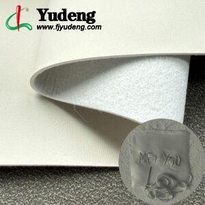 White Synthetic Leather PU Leather Roll Material for Screen Printing or Embroidery