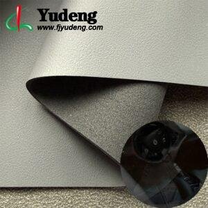 Gray PU Coated Fabric PU Leather Roll Material for Car Seats Automobile Interior