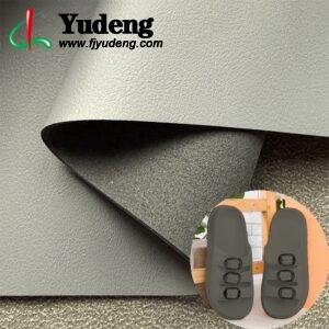 Gray Leather Fabric PU Leather Roll Material for Shoes and Clothes (Label, Upper, Jacket etc.)