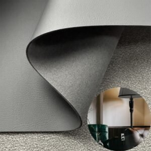 Gray Fake Leather PU Leather Roll Material for Upholstery Furniture or Decoration (Sofas, Beds, Cabinets, Interior Wall etc.)