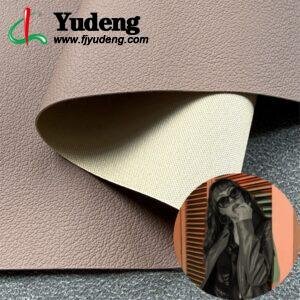 Material de cuero sintético PU marrón enrollable para caja de embalaje de gafas Estuche para gafas