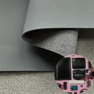 Gray Rexine Leather PU Leather Roll Material for Electronic Products (Camera, Radio, Game Machine, Remote Control etc.)