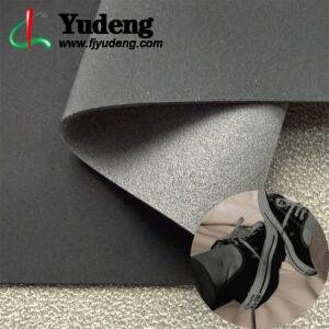 Black Fake Leather PU Leather Roll Material for Shoes and Clothes (Sandal, Label, Upper, Jacket etc.)