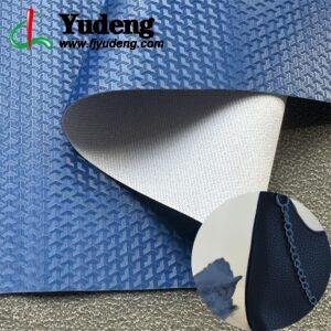 Blue PU Coated Fabric PU Leather Roll Material for Bags and Suitcases (Handbags, Backpacks, Luggage Cases etc.)