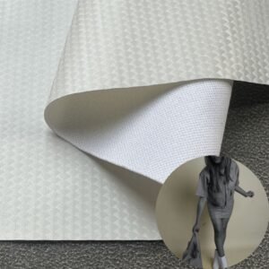 White Man Made Leather PU Leather Roll Material for Bags and Suitcases (Handbags, Backpacks, Luggage Cases etc.)