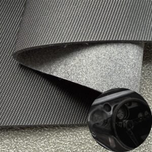 Black PU Coated Fabric PU Leather Roll Material for Car Seats Automobile Interior