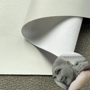 White Imitation Leather PU Leather Roll Material for Massage Equipments Hair Styling Beauty Equipments