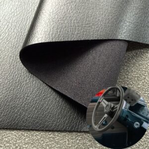 Black Artificial Leather PU Leather Roll Material for Car Seats Automobile Interior