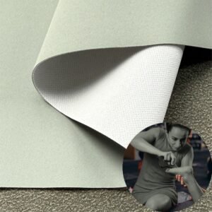 Gray Man Made Leather PU Leather Roll Material for Therapy Equipment