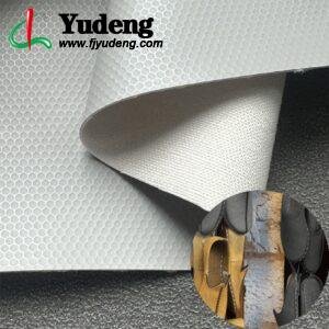 Gray PU Coated Fabric PU Leather Roll Material for Shoes and Clothes (Sandal, Label, Upper, Jacket etc.)