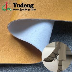 Orange Artificial Leather PU Leather Roll Material for Shoes and Clothes (Label, Upper, Jacket etc.)