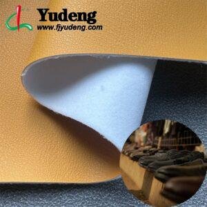 Orange Imitation Leather PU Leather Roll Material for Shoes and Clothes (Sandal, Label, Upper, Jacket etc.)