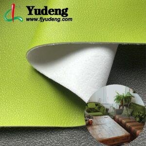 Green Vegan Leather PU Leather Roll Material for Upholstery Furniture or Decoration (Sofas, Beds, Cabinets, Interior Wall etc.)