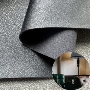 Black Vegan Leather PU Leather Roll Material for Upholstery Furniture or Decoration (Sofas, Beds, Cabinets, Interior Wall etc.)
