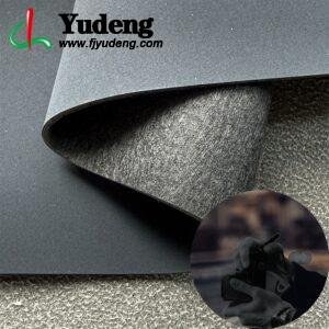 Dark Blue PU Coated Fabric PU Leather Roll Material for Electronic Products (Camera, Radio, Game Machine, Remote Control etc.)