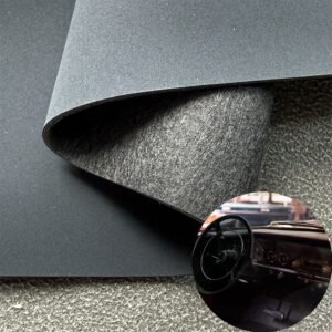 Dark Blue Leather Fabric PU Leather Roll Material for Car Seats Automobile Interior