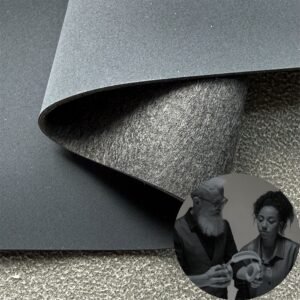 Dark Blue Imitation Leather PU Leather Roll Material for Headphone Earpads (Digital Device Body Contact Pads)
