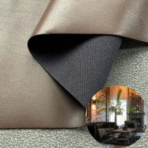 Brown China Polyurethane Leather PU Leather Roll Material for Upholstery Furniture or Decoration (Sofas, Beds, Cabinets, Interior Wall etc.)