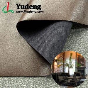 Brown China Polyurethane Leather PU Leather Roll Material for Upholstery Furniture or Decoration (Sofas, Beds, Cabinets, Interior Wall etc.)