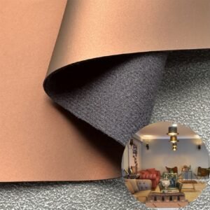 Coffee Vegan Leather PU Leather Roll Material for Upholstery Furniture or Decoration (Sofas, Beds, Cabinets, Interior Wall etc.)