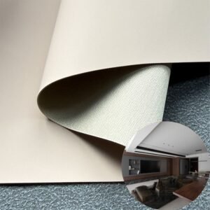 Beige Vegan Leather PU Leather Roll Material for Upholstery Furniture or Decoration (Sofas, Beds, Cabinets, Interior Wall etc.)