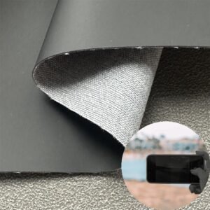 Black Synthetic Leather PU Leather Roll Material for Tablet Cases Phone Cover