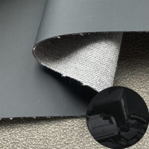 Dark Blue Environmental Leather PU Leather Roll Material for Electronic Products (Camera, Radio, Game Machine, Remote Control etc.)
