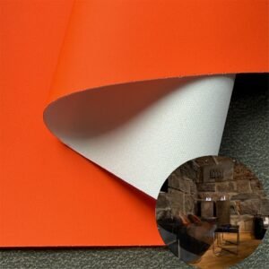 Orange China Polyurethane Leather PU Leather Roll Material for Upholstery Furniture or Decoration (Sofas, Beds, Cabinets, Interior Wall etc.)
