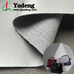 Gray China Polyurethane Leather PU Leather Roll Material for Bags and Suitcases (Handbags, Backpacks, Luggage Cases etc.)