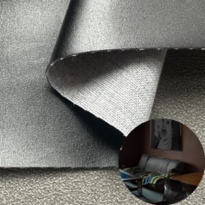 Black Man Made Leather PU Leather Roll Material for Upholstery Furniture or Decoration (Sofas, Beds, Cabinets, Interior Wall etc.)