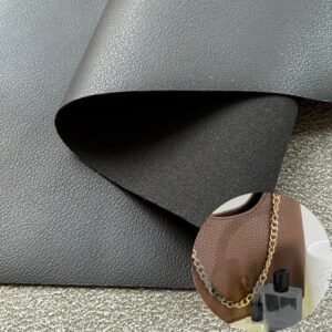 Black Environmental Leather PU Leather Roll Material for Bags and Suitcases (Handbags, Backpacks, Luggage Cases etc.)